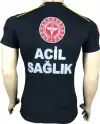 Yeni 112 Lacivert Penye Koton V Yaka T-Shirt